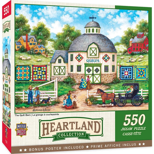 The Quilt Barn Heartland Collection 550 Piece Jigsaw Puzzle MasterPieces