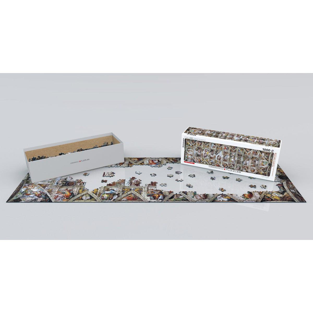 The Sistine Chapel Ceiling 1000 Piece Panoramic Jigsaw Puzzle Eurographics