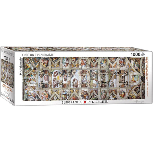 The Sistine Chapel Ceiling 1000 Piece Panoramic Jigsaw Puzzle Eurographics