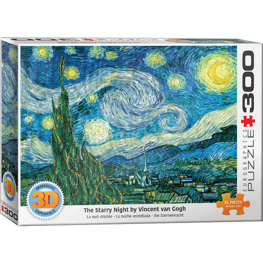 The Starry Night 300 Large Piece 3D Lenticular Jigsaw Puzzle Eurographics