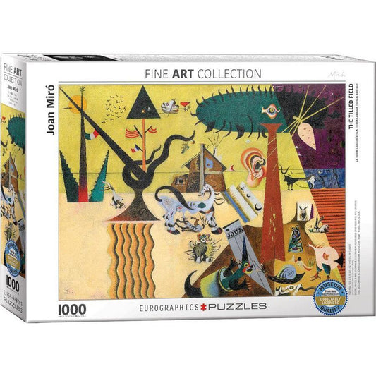 The Tilled Fields by Joan Miró 1000 Piece Jigsaw Puzzle Eurographics