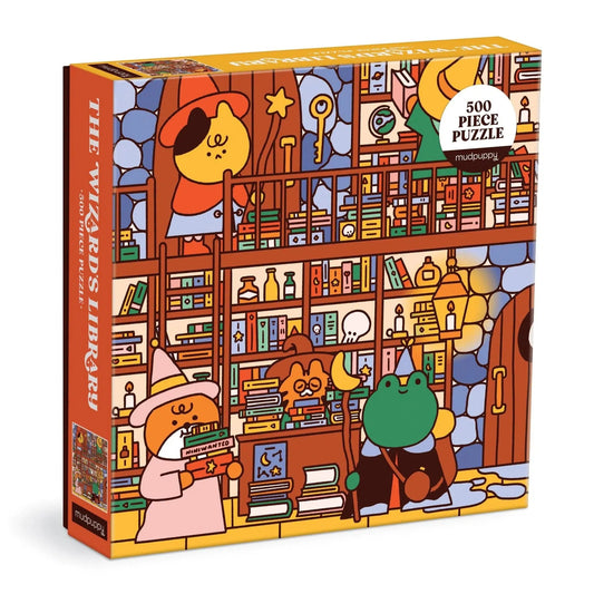 The Wizard's Library 500 Piece Jigsaw Puzzle Mudpuppy