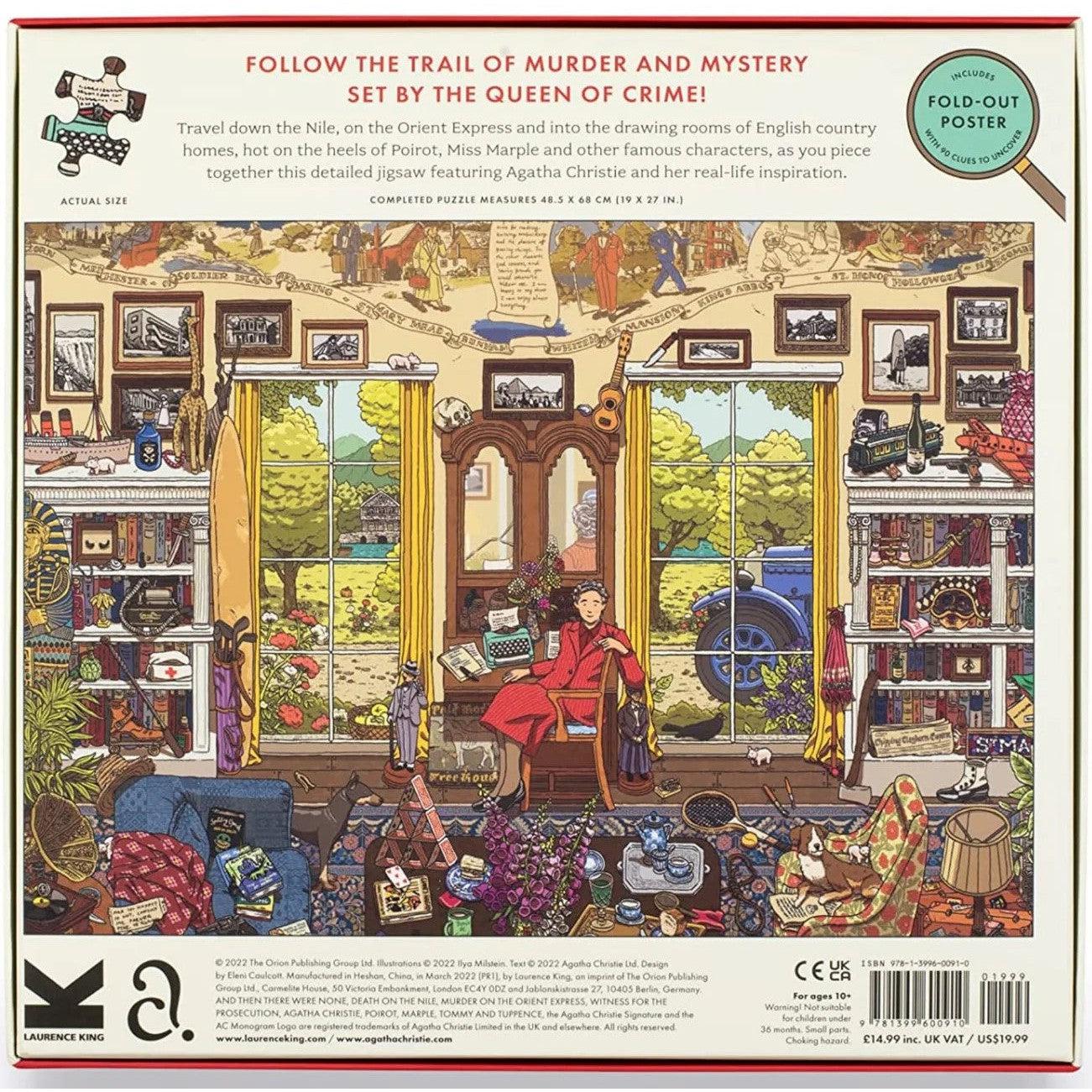 The World of Agatha Christie 1000 Piece Jigsaw Puzzle Laurence King