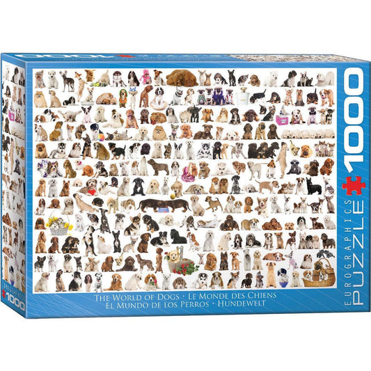 The World of Dogs 1000 Piece Jigsaw Puzzle Eurographics