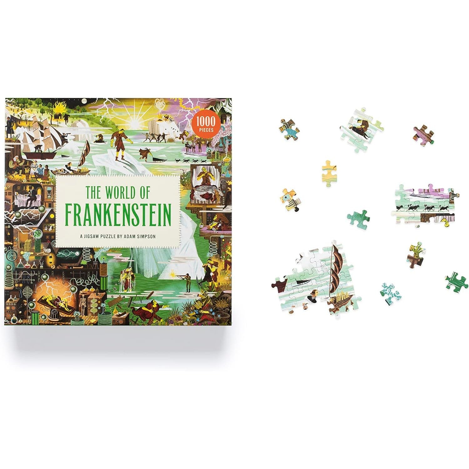 The World of Frankenstein 1000 Piece Jigsaw Puzzle Laurence King