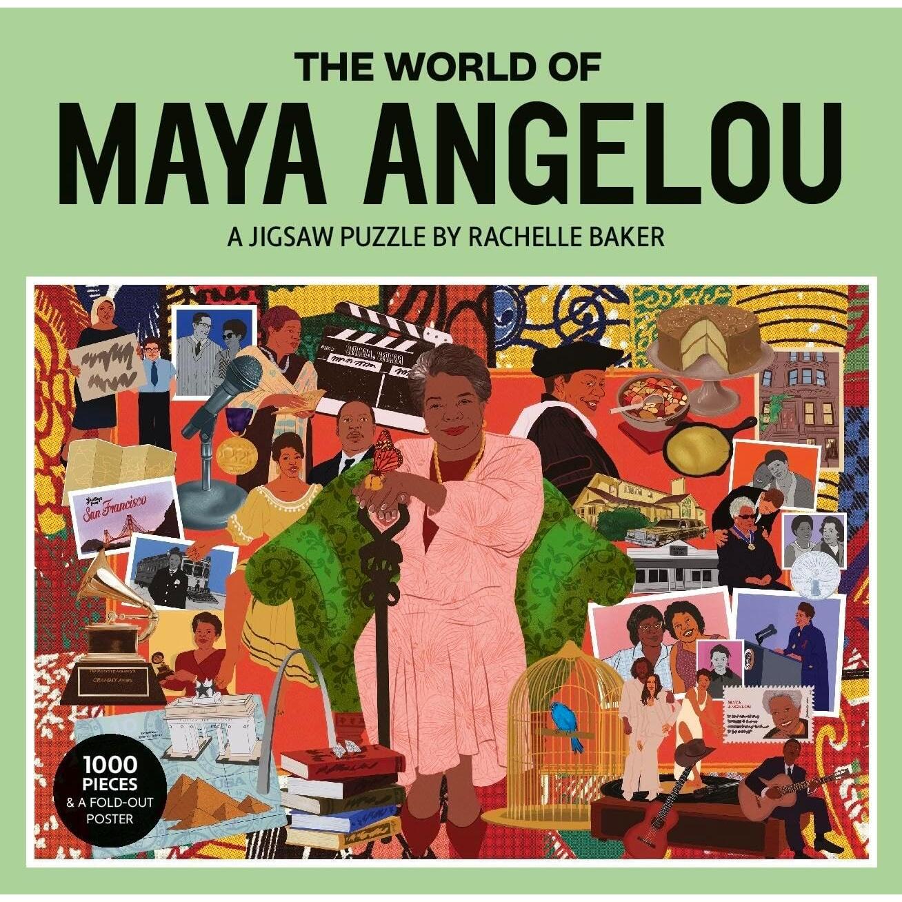 The World of Maya Angelou 1000 Piece Jigsaw Puzzle Laurence King