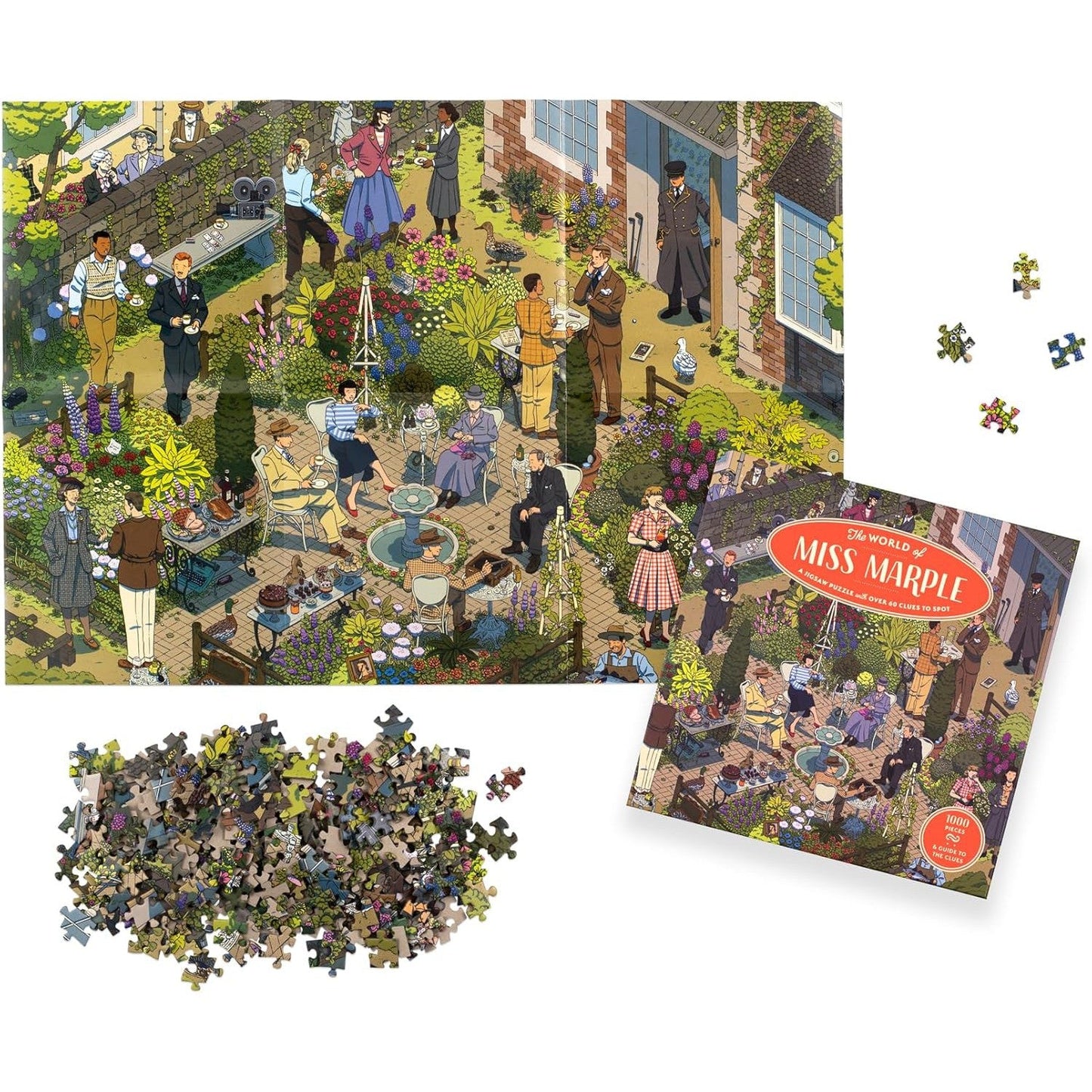 The World of Miss Marple 1000 Piece Jigsaw Puzzle Laurence King