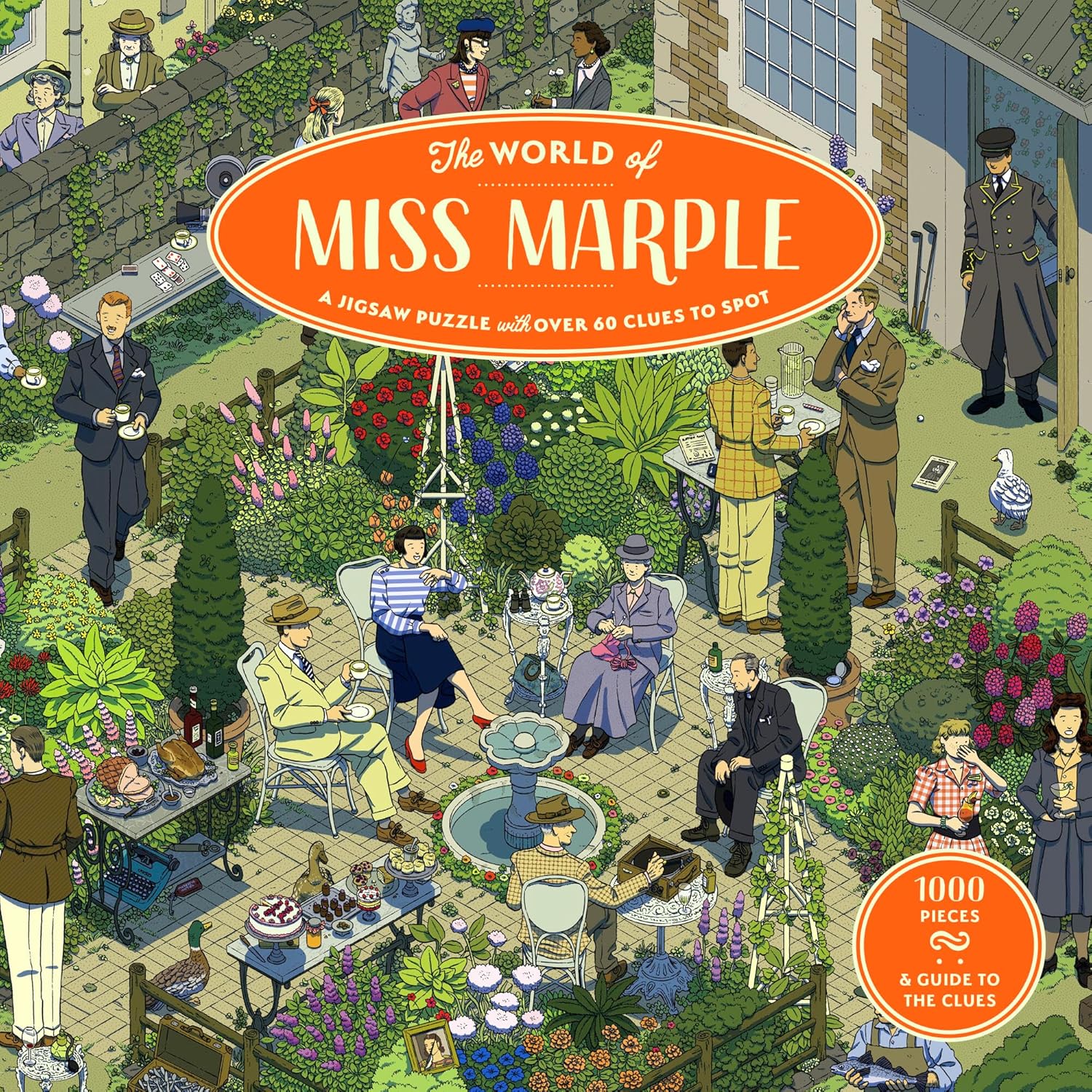 The World of Miss Marple 1000 Piece Jigsaw Puzzle Laurence King