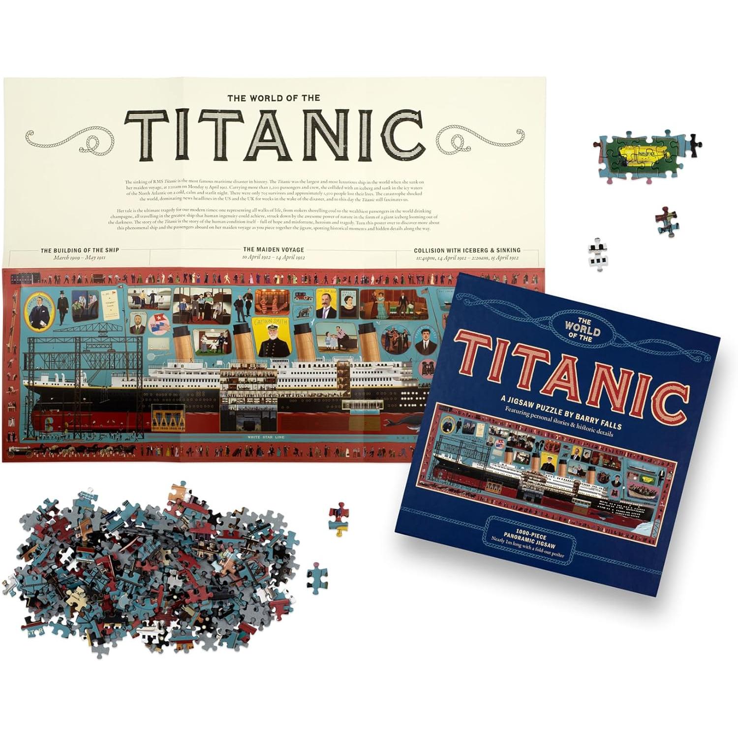 The World of the Titanic 1000 Piece Panoramic Jigsaw Puzzle Laurence King