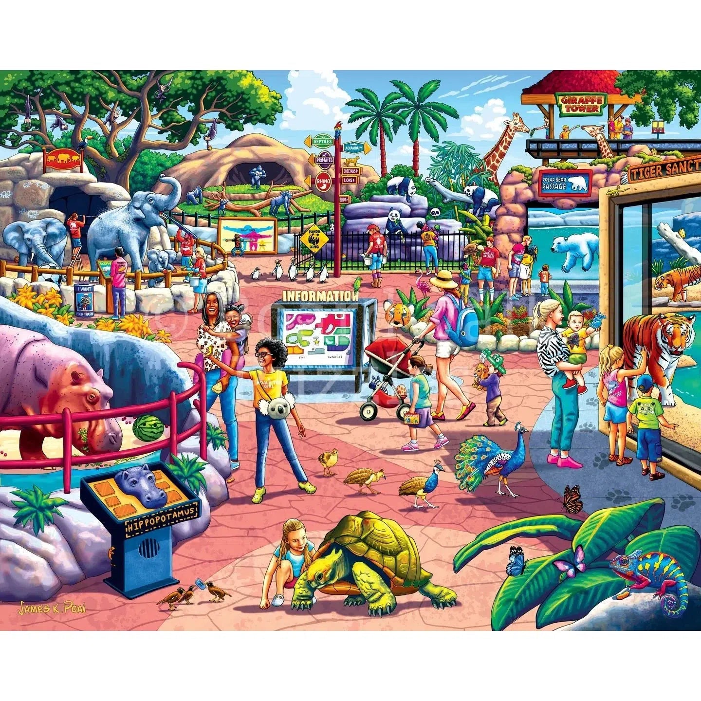 The Zoo 210 Piece Jigsaw Puzzle Boardwalk