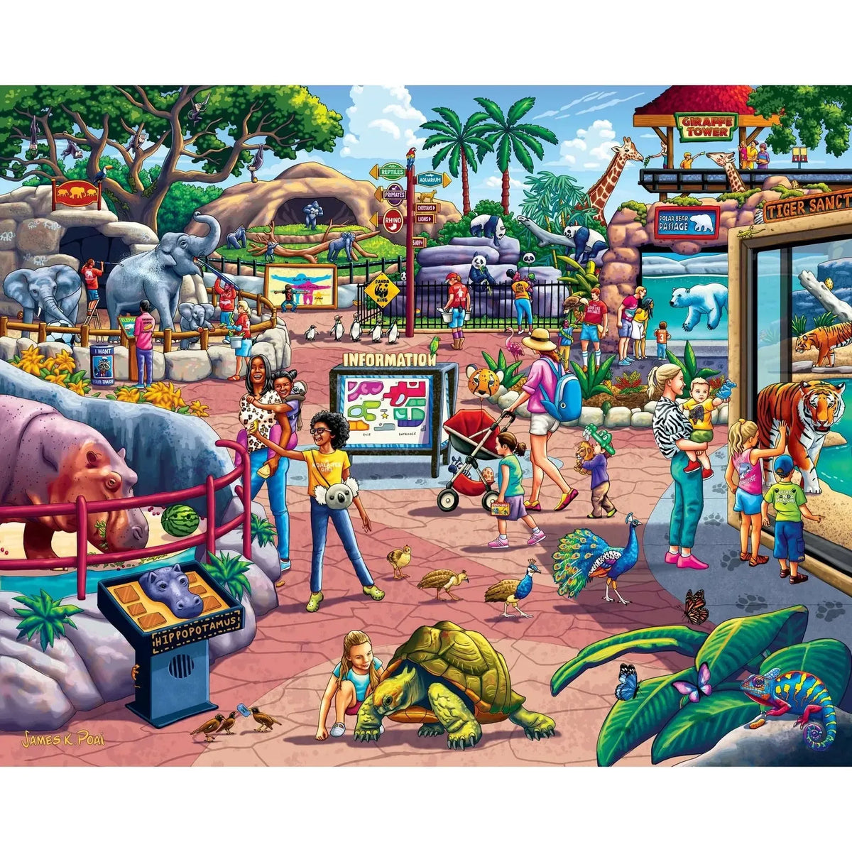 The Zoo 500 Piece Jigsaw Puzzle Boardwalk