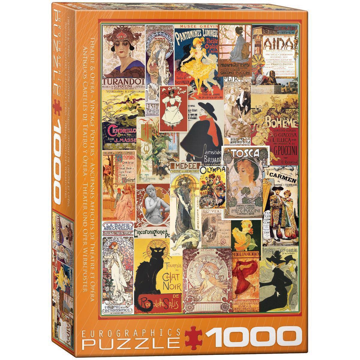 Theater & Opera Vintage Posters 1000 Piece Jigsaw Puzzle Eurographics