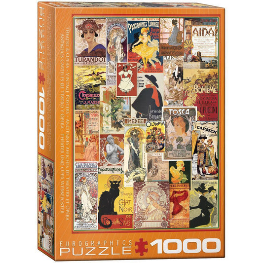 Theater & Opera Vintage Posters 1000 Piece Jigsaw Puzzle Eurographics