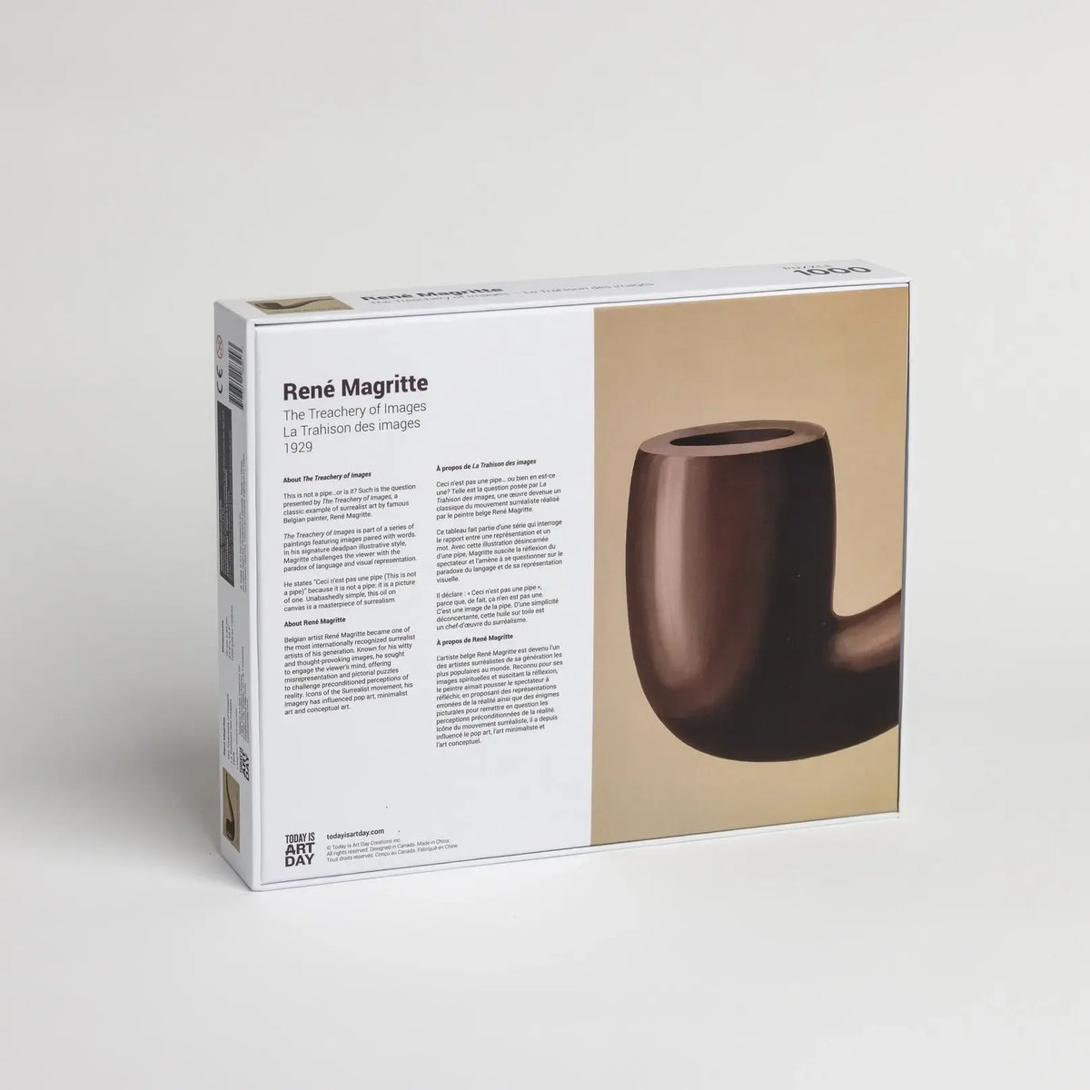 This is Not a Pipe by René Magritte 1000 Piece Jigsaw Puzzle TIAD
