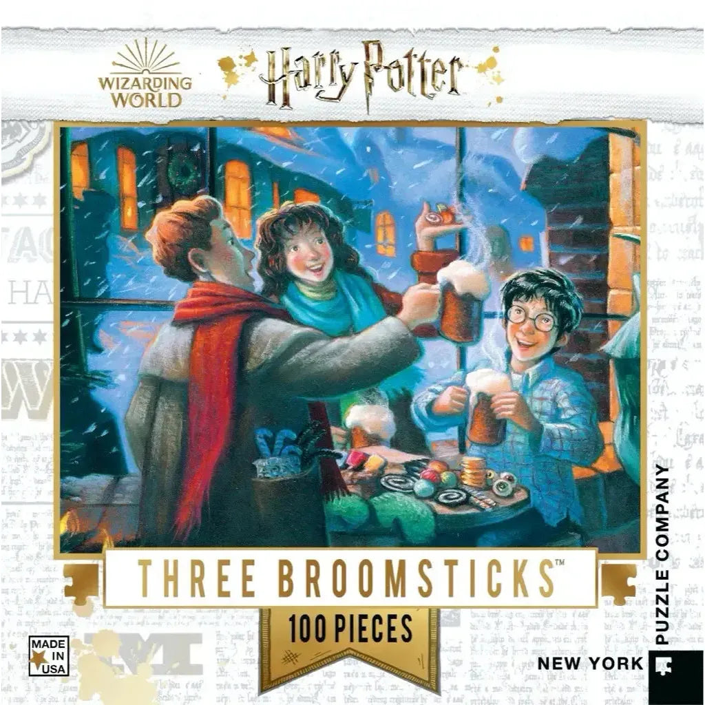 Three Broomsticks Harry Potter 100 Piece Mini Jigsaw Puzzle NYPC
