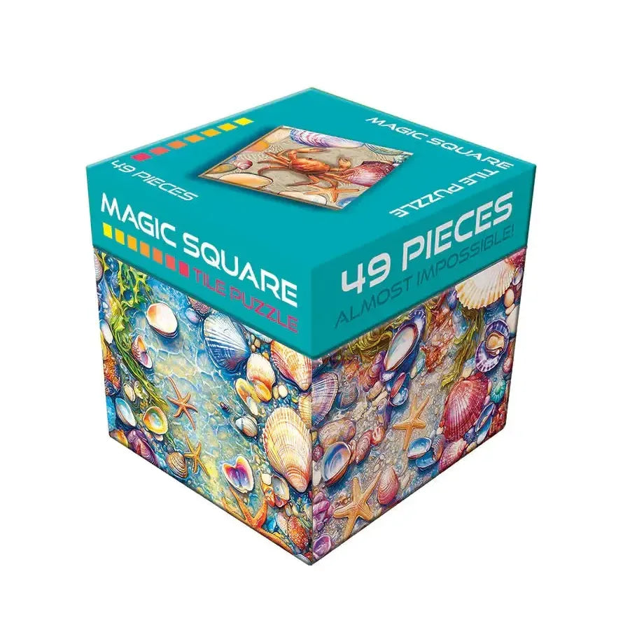 Tidal Wave 49 Piece Magic Square Tile Puzzle Sudoku Style Game Outset