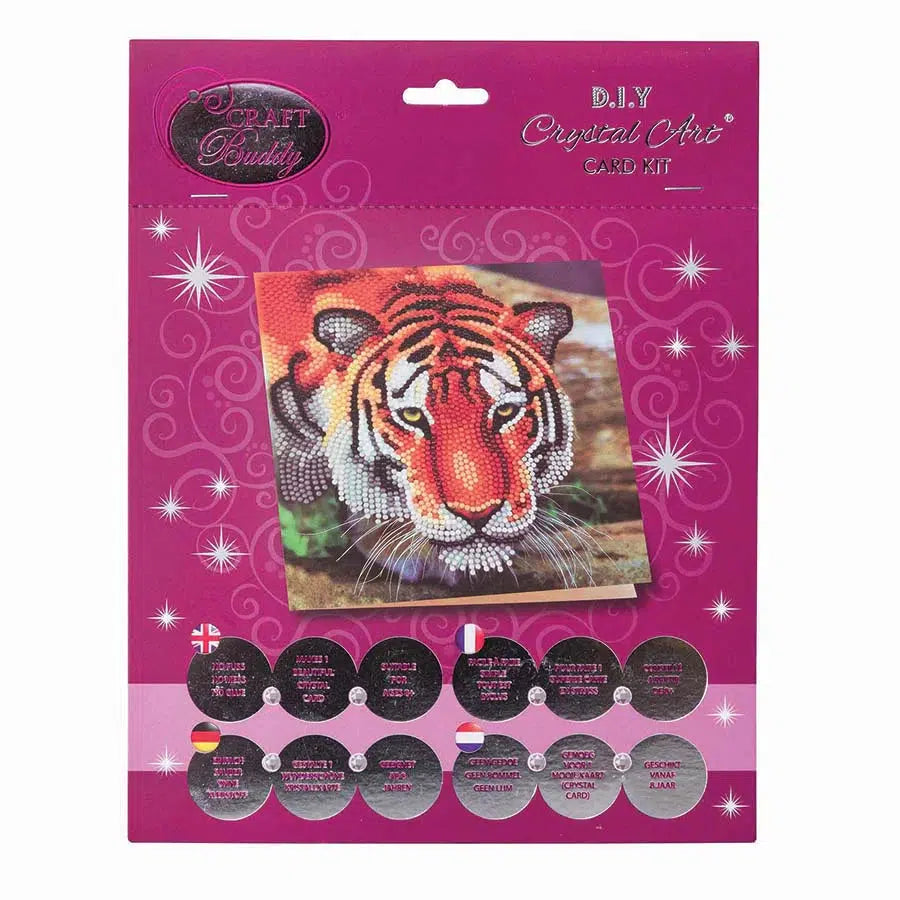 Tiger Crystal Art Card Kit Craft Buddy