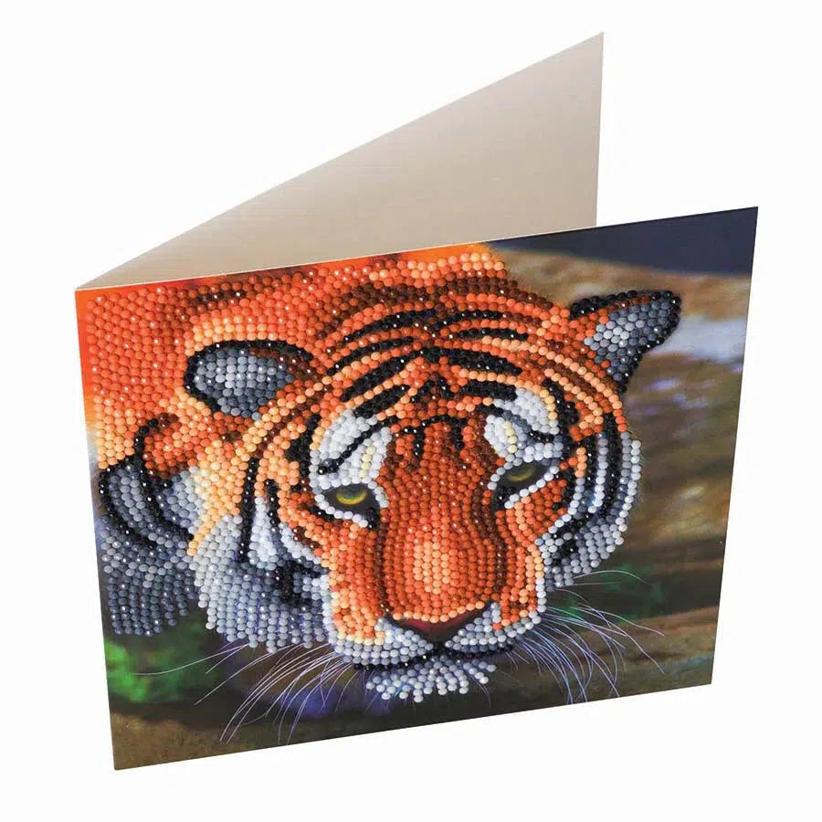 Tiger Crystal Art Card Kit Craft Buddy