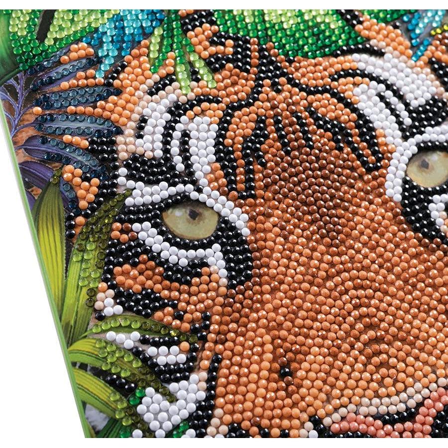 Tiger in the Forest Crystal Art Notebook Kit Craft Buddy