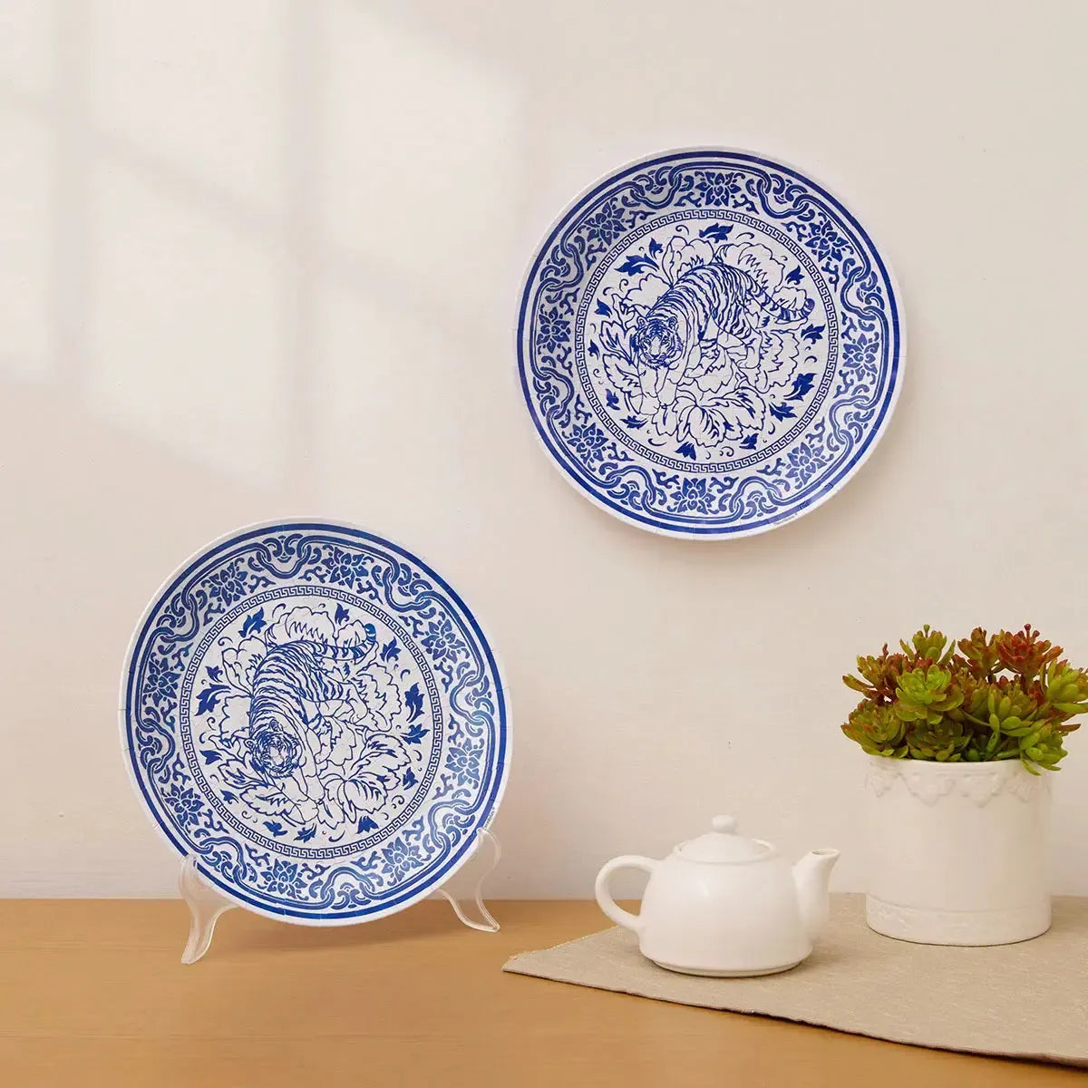 Tiger of Fortune Plate 124 Piece 3D Plastic Jigsaw Puzzle PieceRelax