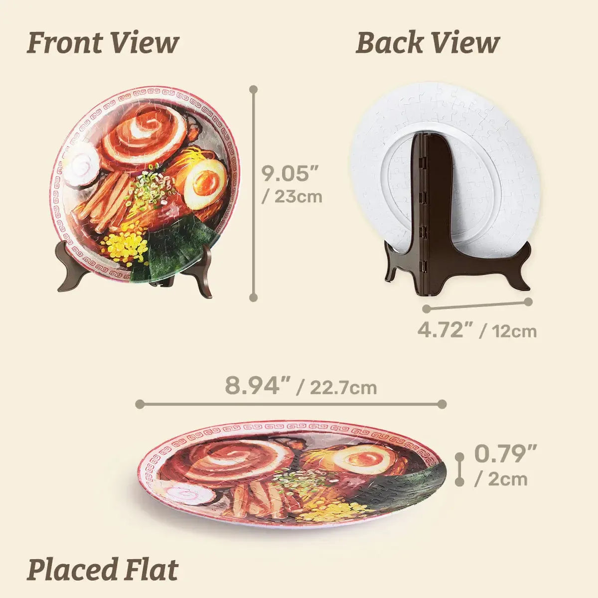 Tiger of Fortune Plate 124 Piece 3D Plastic Jigsaw Puzzle PieceRelax