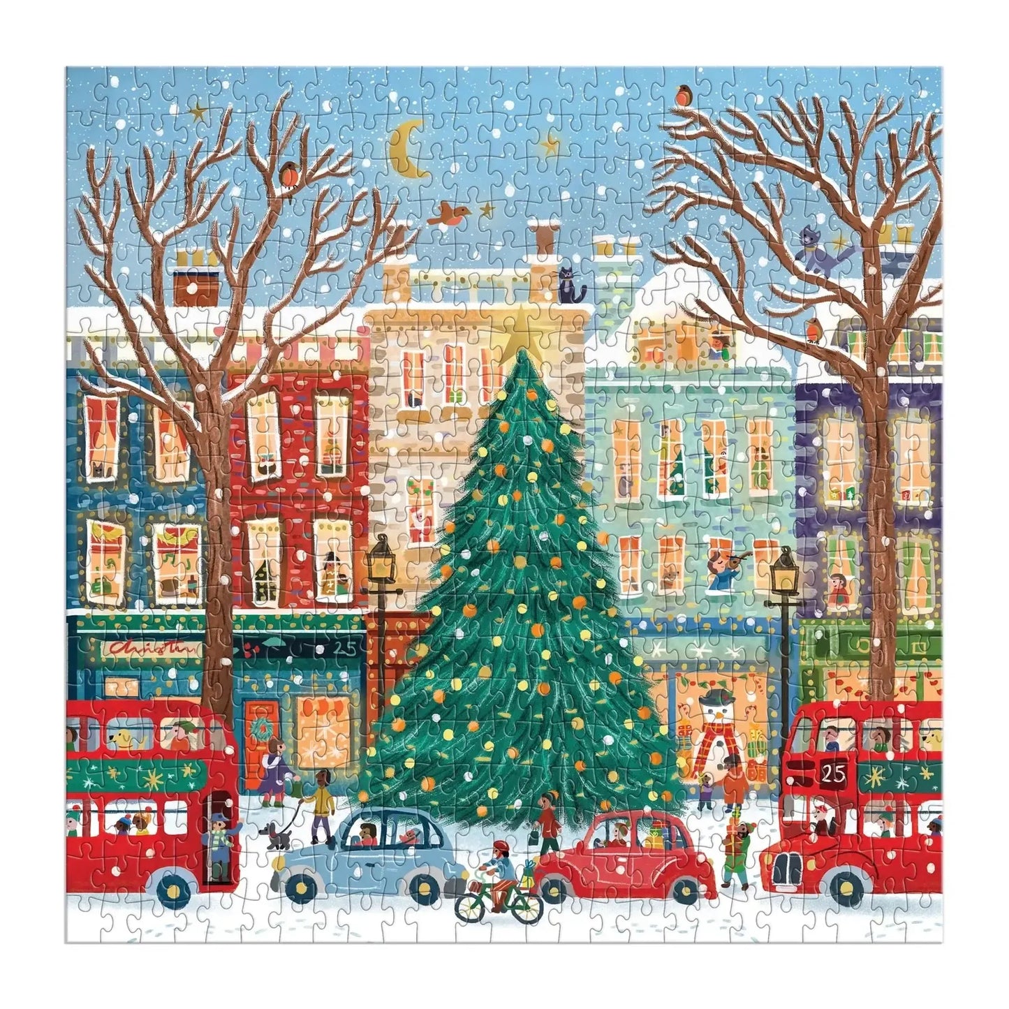 Tinsel City 500 Piece Jigsaw Puzzle Galison