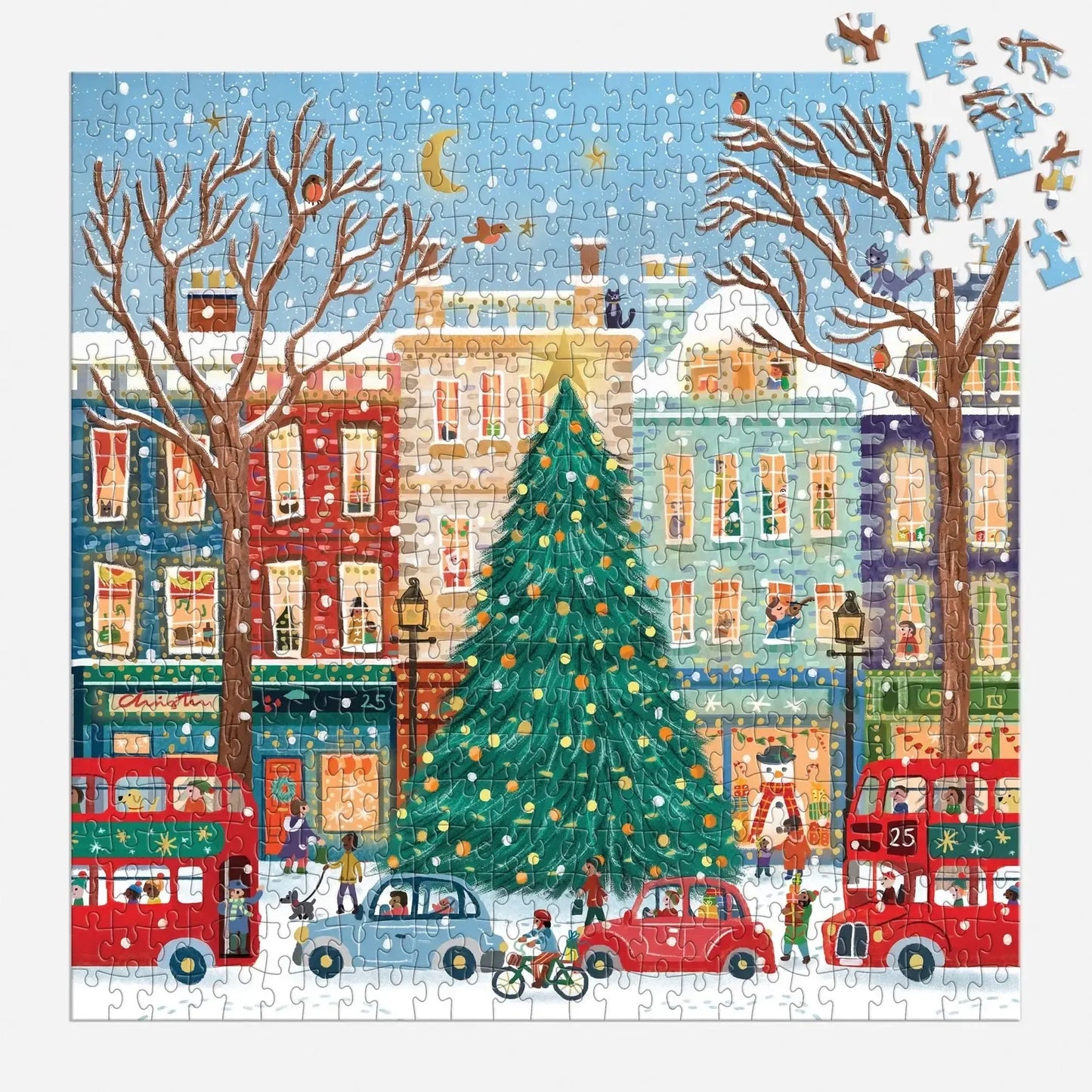 Tinsel City 500 Piece Jigsaw Puzzle Galison
