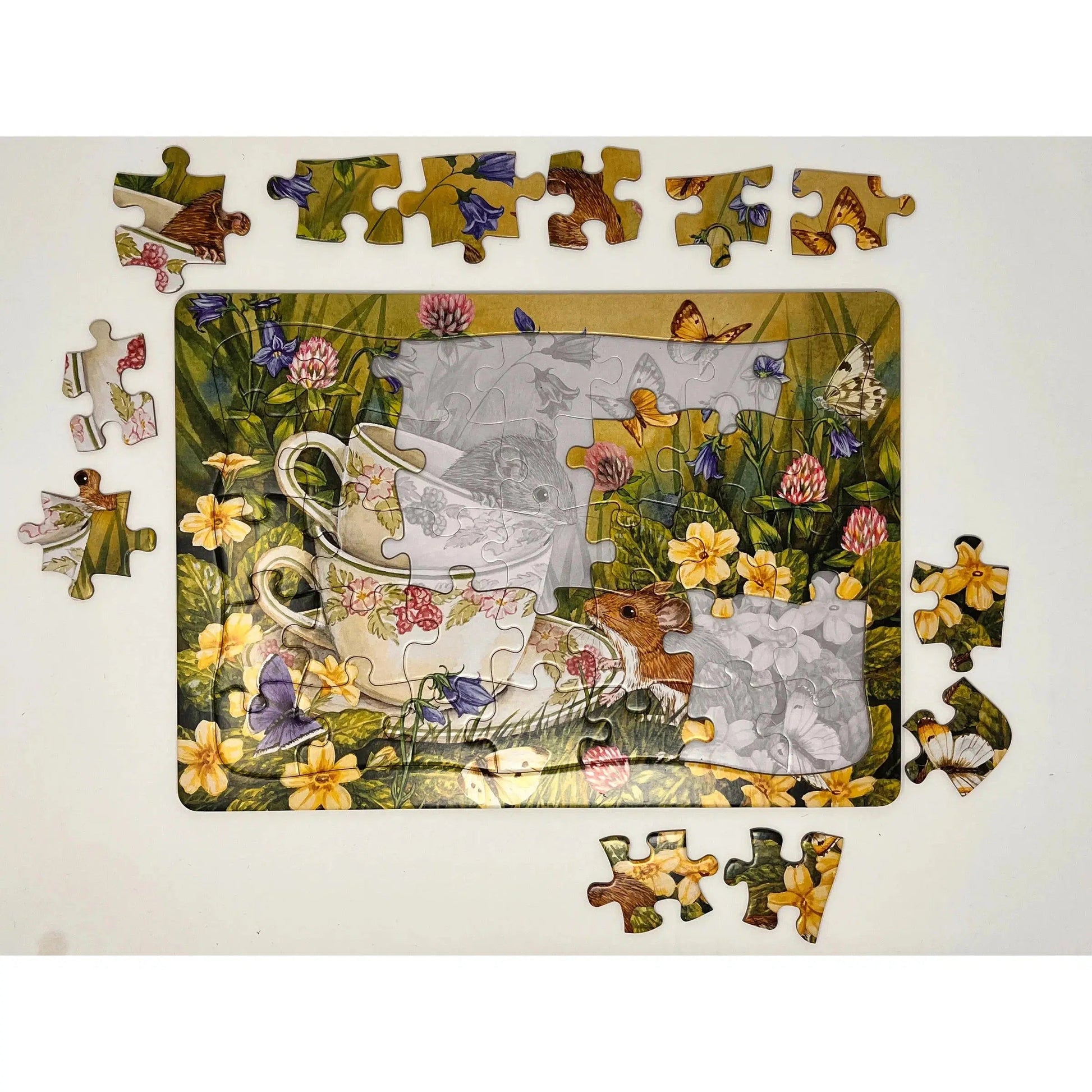 Tiny Tea Time 35 Piece Tray Jigsaw Puzzle Cobble Hill