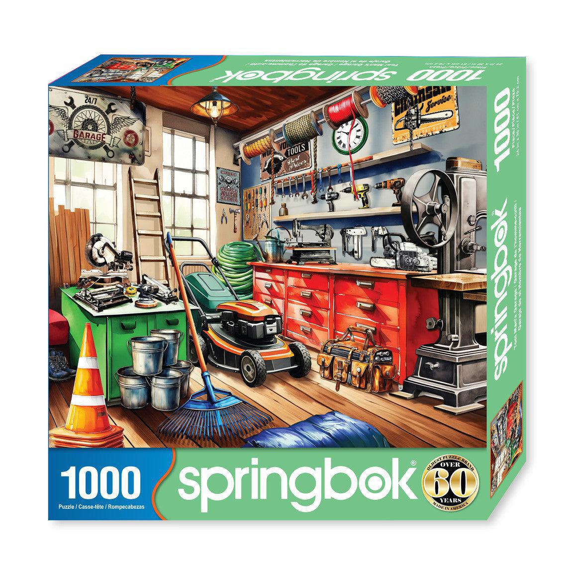 Tool Man's Garage 1000 Piece Jigsaw Puzzle Springbok