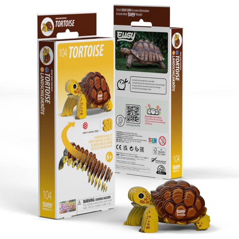 Tortoise 3D Cardboard Model Kit Eugy