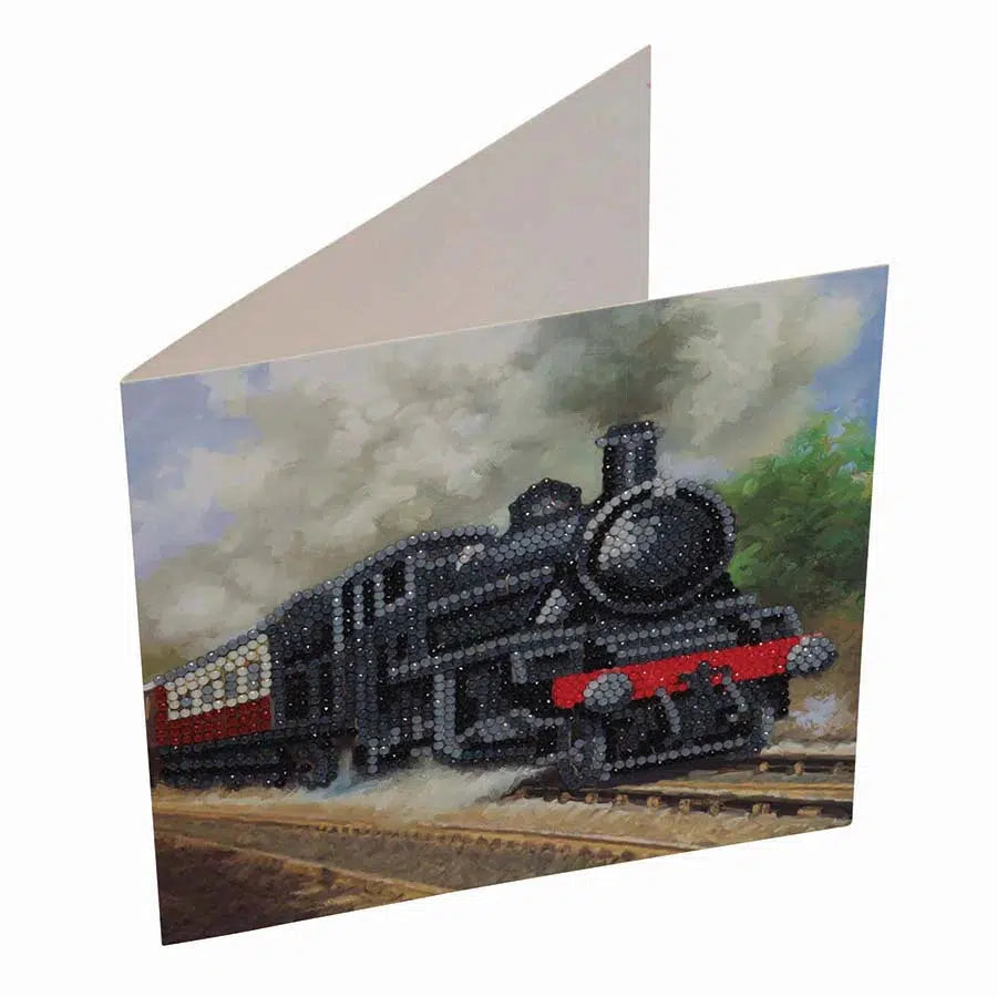 Train Crystal Art Card Kit Craft Buddy