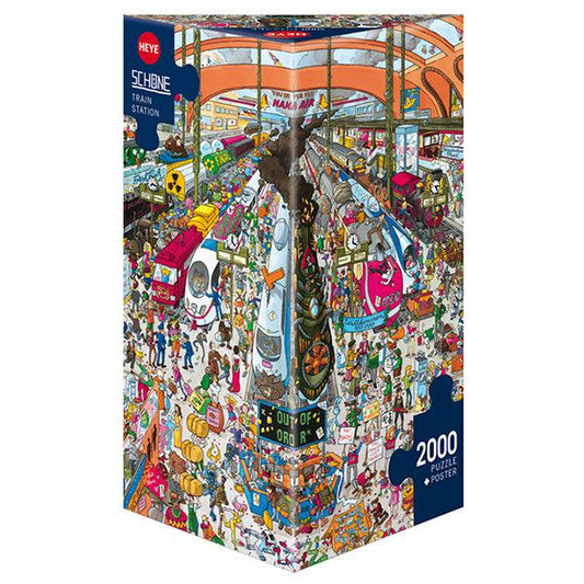 Train Station 2000 Piece Jigsaw Puzzle Heye