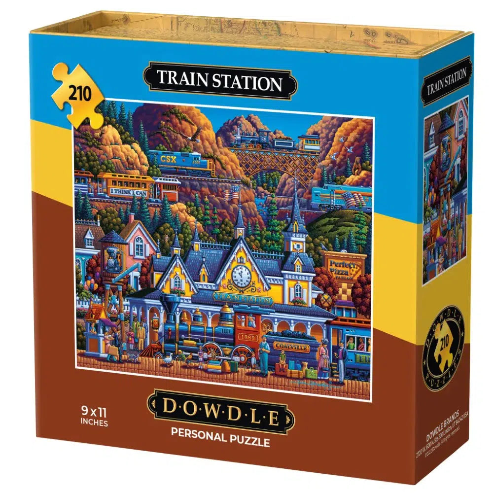 Train Station 210 Piece Jigsaw Puzzle Dowdle