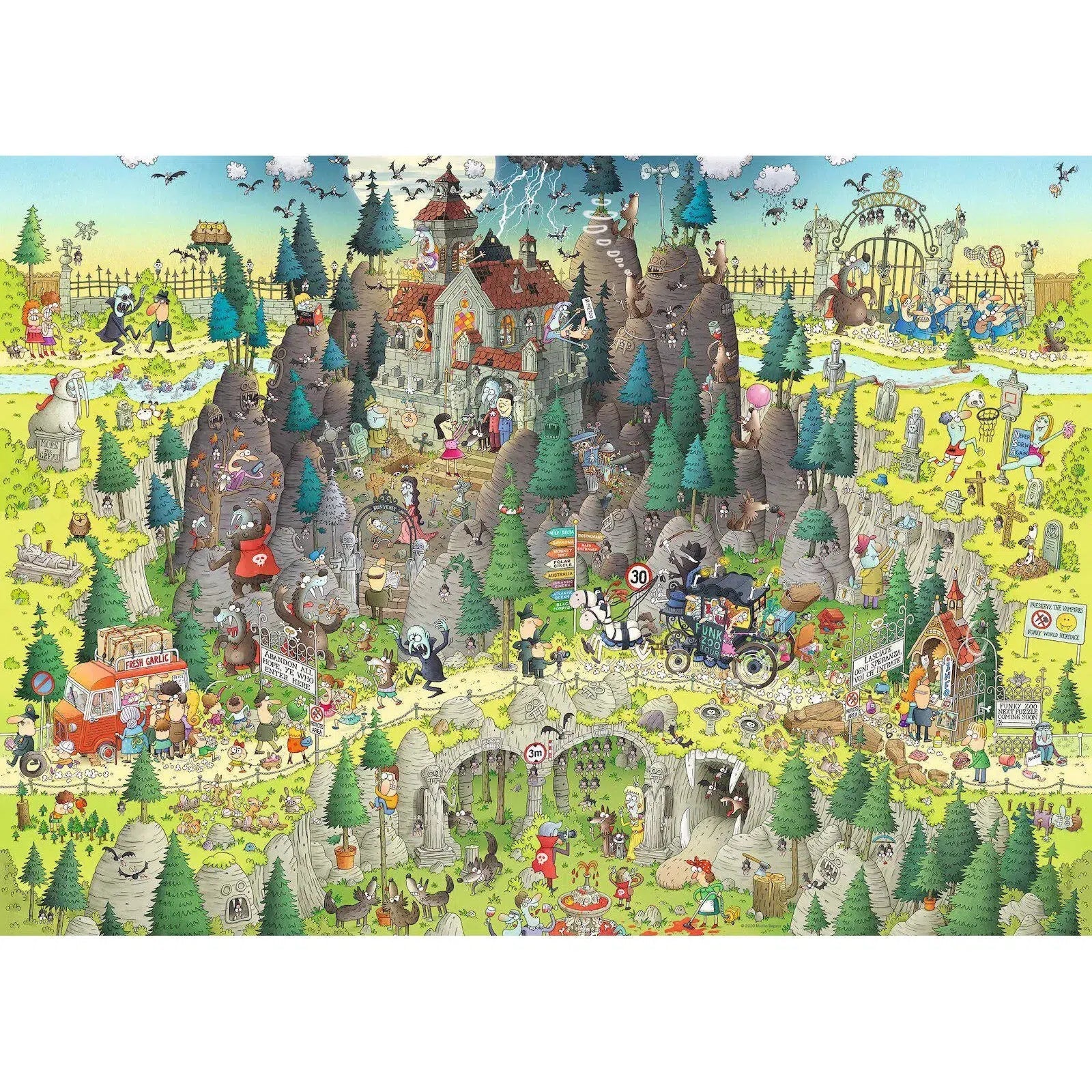 Transylvanian Funky Zoo 1000 Piece Jigsaw Puzzle Heye