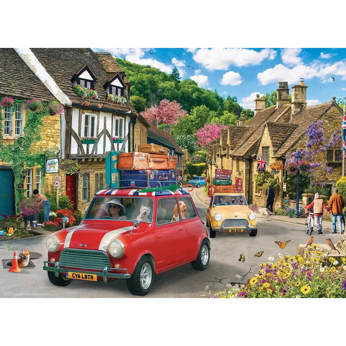 Travelling Mini Cooper 1000 Piece Jigsaw Puzzle Eurographics