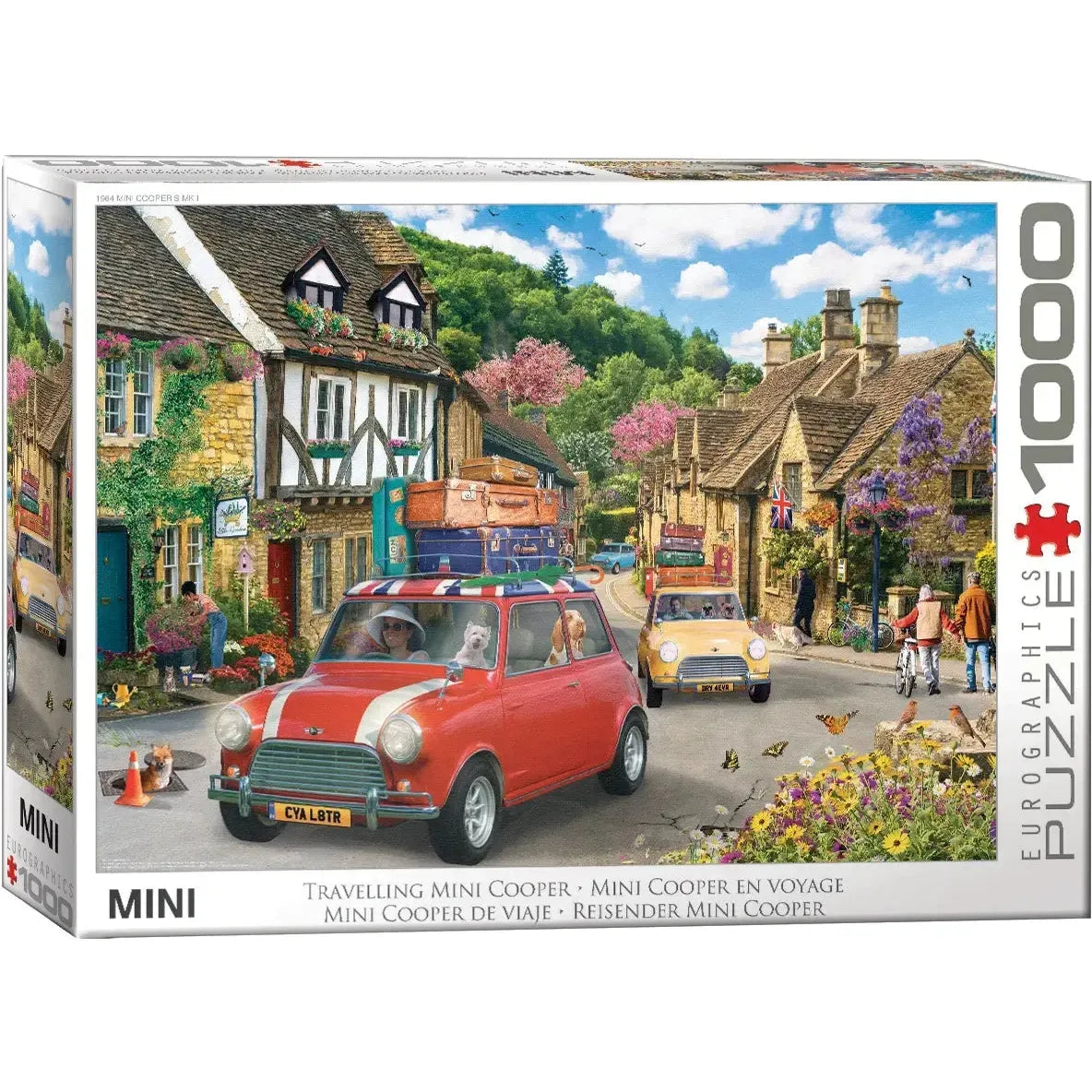 Travelling Mini Cooper 1000 Piece Jigsaw Puzzle Eurographics