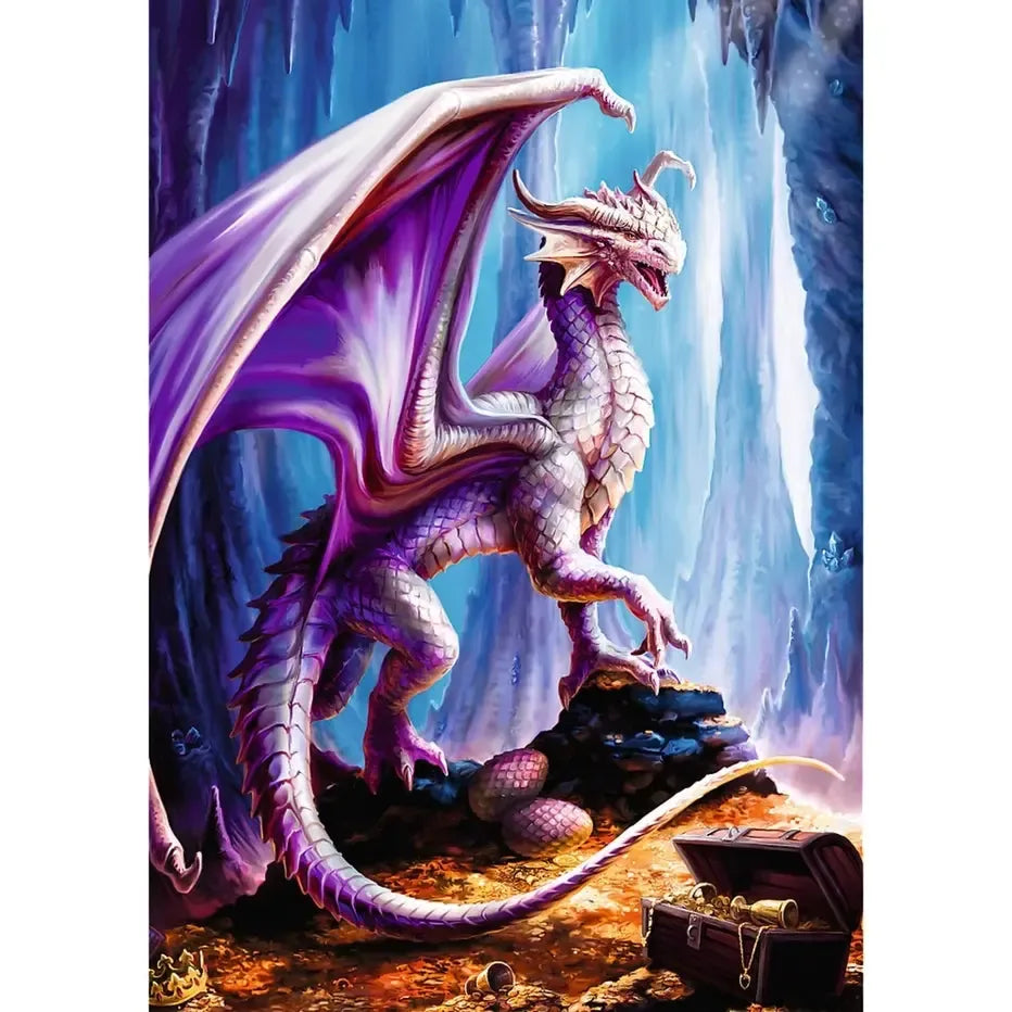 Treasure Trove Dragon by Anne Stokes 1000 Piece Jigsaw Puzzle Trefl