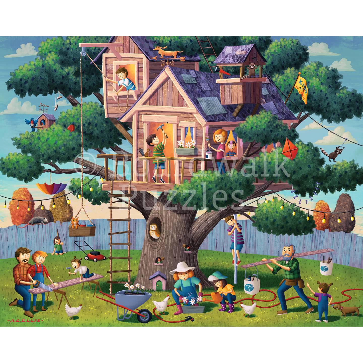 Tree House Adventure 210 Piece Jigsaw Puzzle Boardwalk