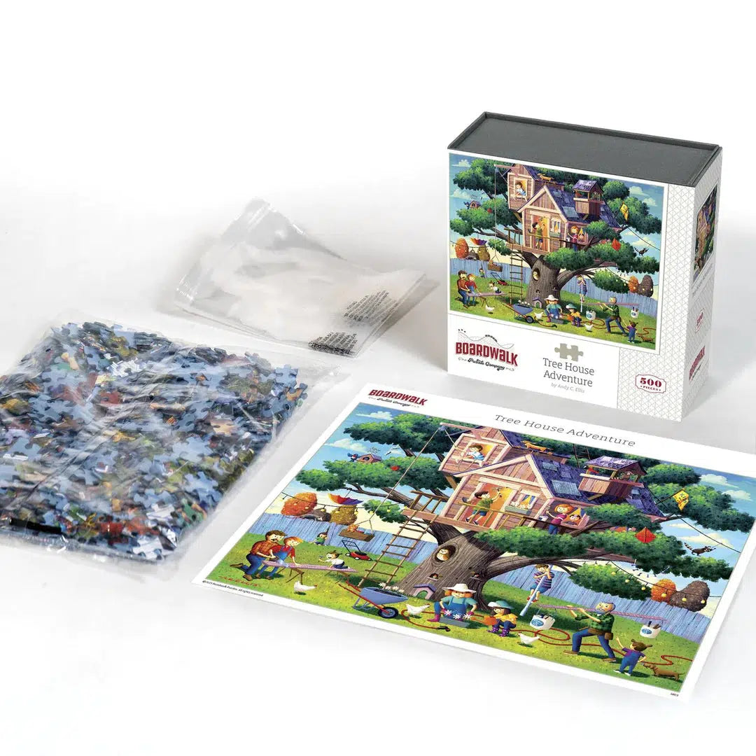 Tree House Adventure 500 Piece Jigsaw Puzzle Boardwalk