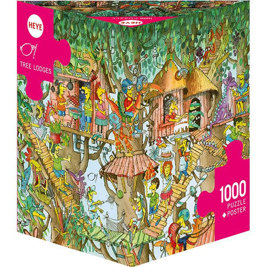 Tree Lodges 1000 Piece Jigsaw Puzzle Heye