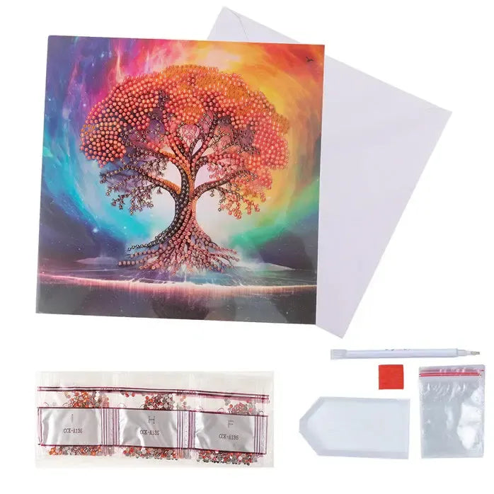 Tree of Life Crystal Art Card Kit Craft Buddy