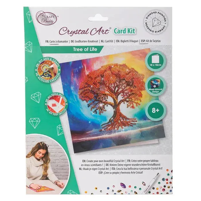 Tree of Life Crystal Art Card Kit Craft Buddy