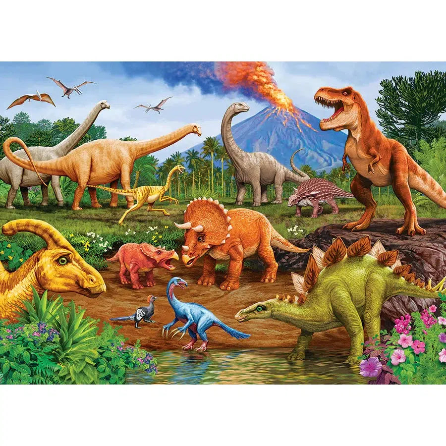 Triceratops & Friends 35 Piece Tray Jigsaw Puzzle Cobble Hill