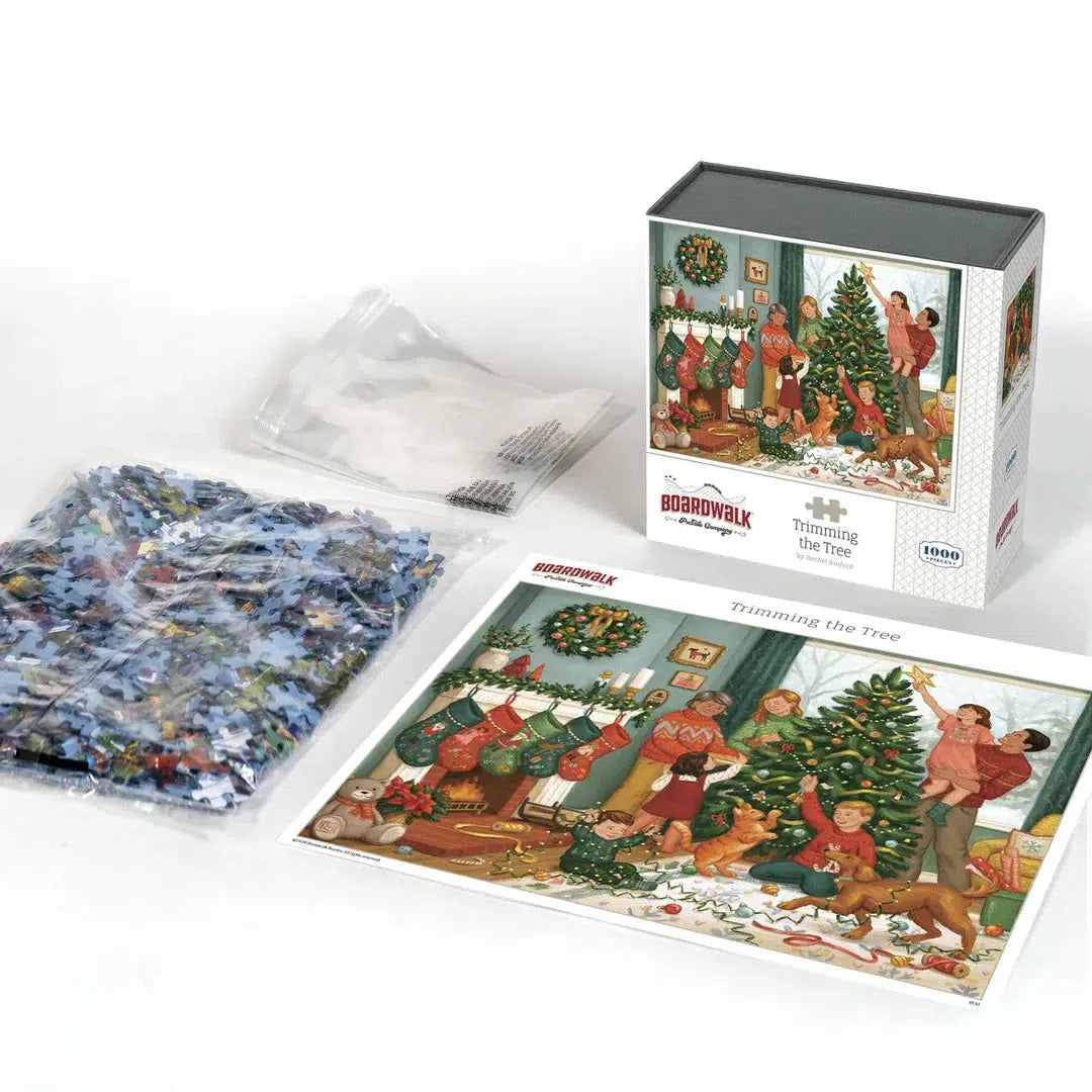 Trimming the Tree 1000 Piece Jigsaw Puzzle Boardwalk