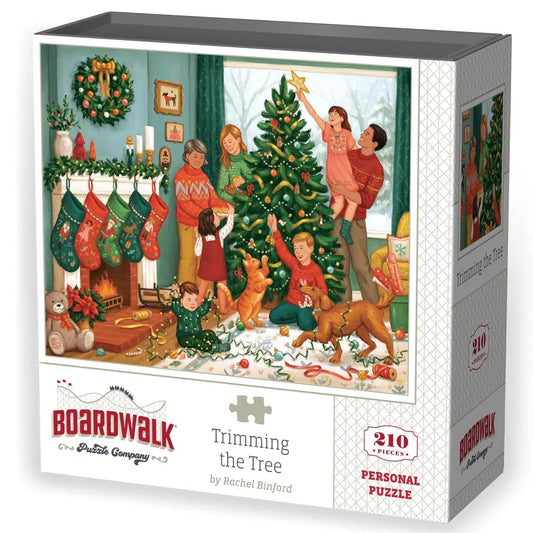 Trimming the Tree 210 Piece Jigsaw Puzzle Boardwalk