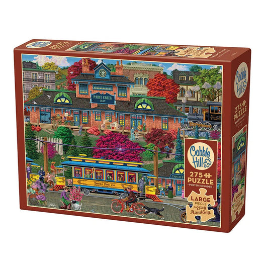 Trolley Station 275 Large Piece Jigsaw Puzzle Cobble Hill