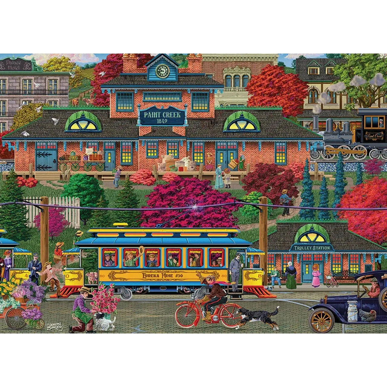 Trolley Station 500 Piece Jigsaw Puzzle Cobble Hill