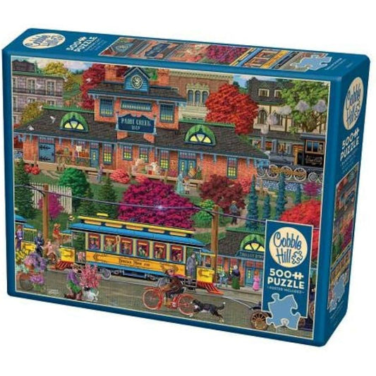 Trolley Station 500 Piece Jigsaw Puzzle Cobble Hill