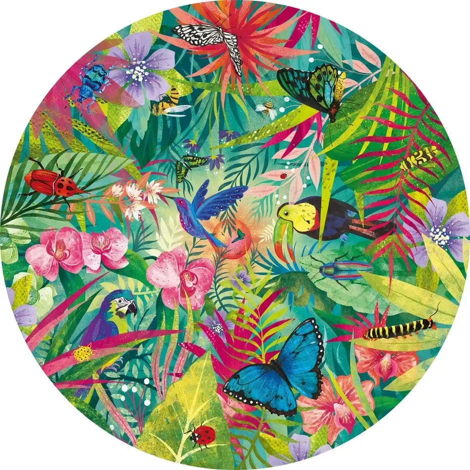 Tropical 500 Piece Round Jigsaw Puzzle Gibsons