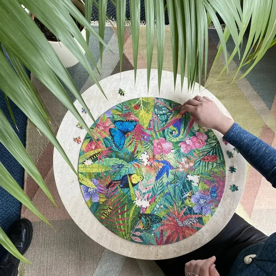 Tropical 500 Piece Round Jigsaw Puzzle Gibsons